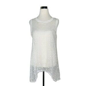 BEATE HEYMANN Street Couture Size 40 new sheer dot tank Retails For $315…